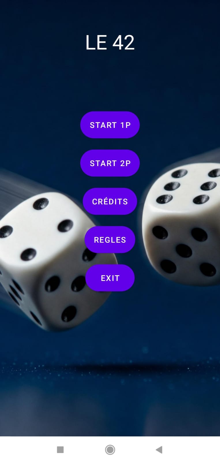 Capture d'écran de l'application